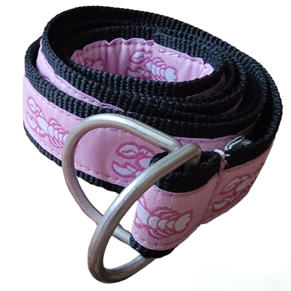 LL BEAN PINK LOBSTER BELT - LIKE NEW Summer Vibes